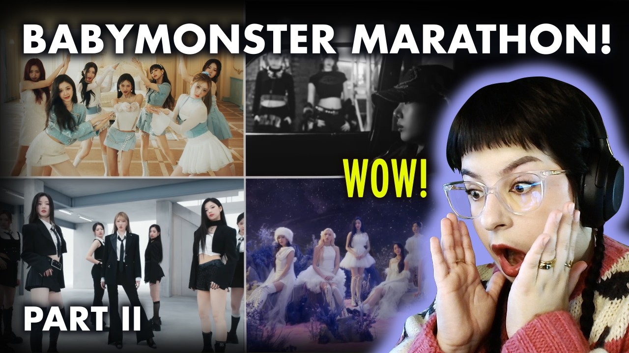 BABYMONSTER REACTION MARATHON! 🖤| Reacting to FOREVER, LIKE THAT, Stuck In The Middle & CLIK CLAK