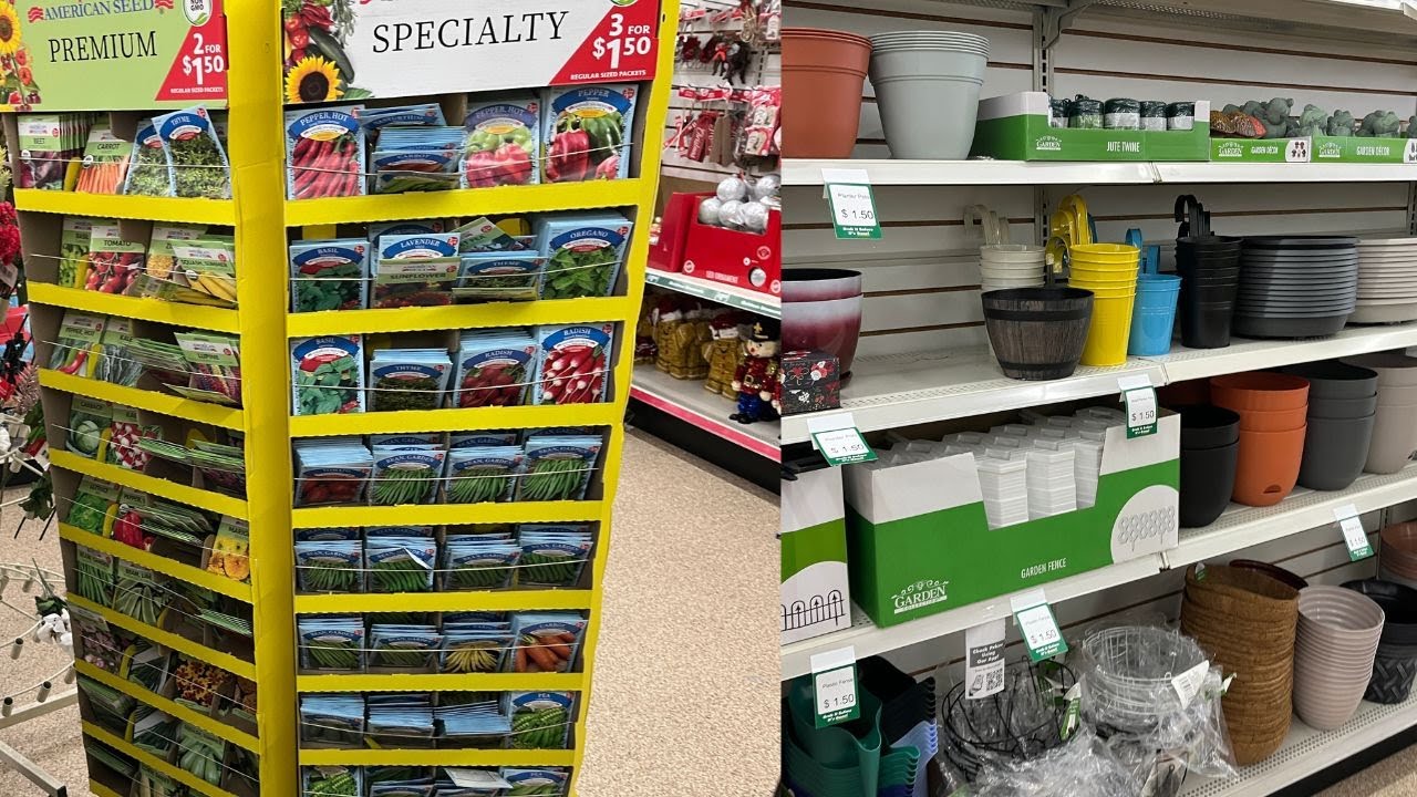 Shop with me for Garden Seeds and Supplies at the Dollar Tree Store
