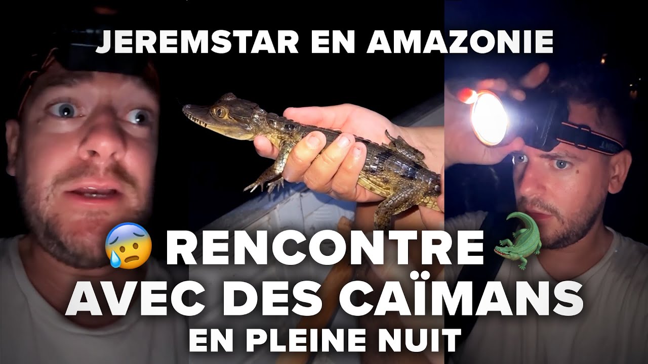 JEREMSTAR FACE À DES CAÏMANS
