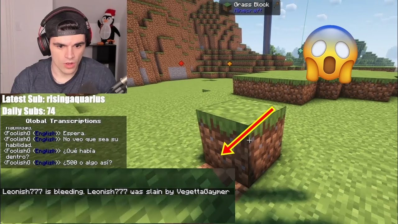 La reacción de FOOLISH cuando pensó que LEONARDA perdió una vida! 😱😱 QSMP