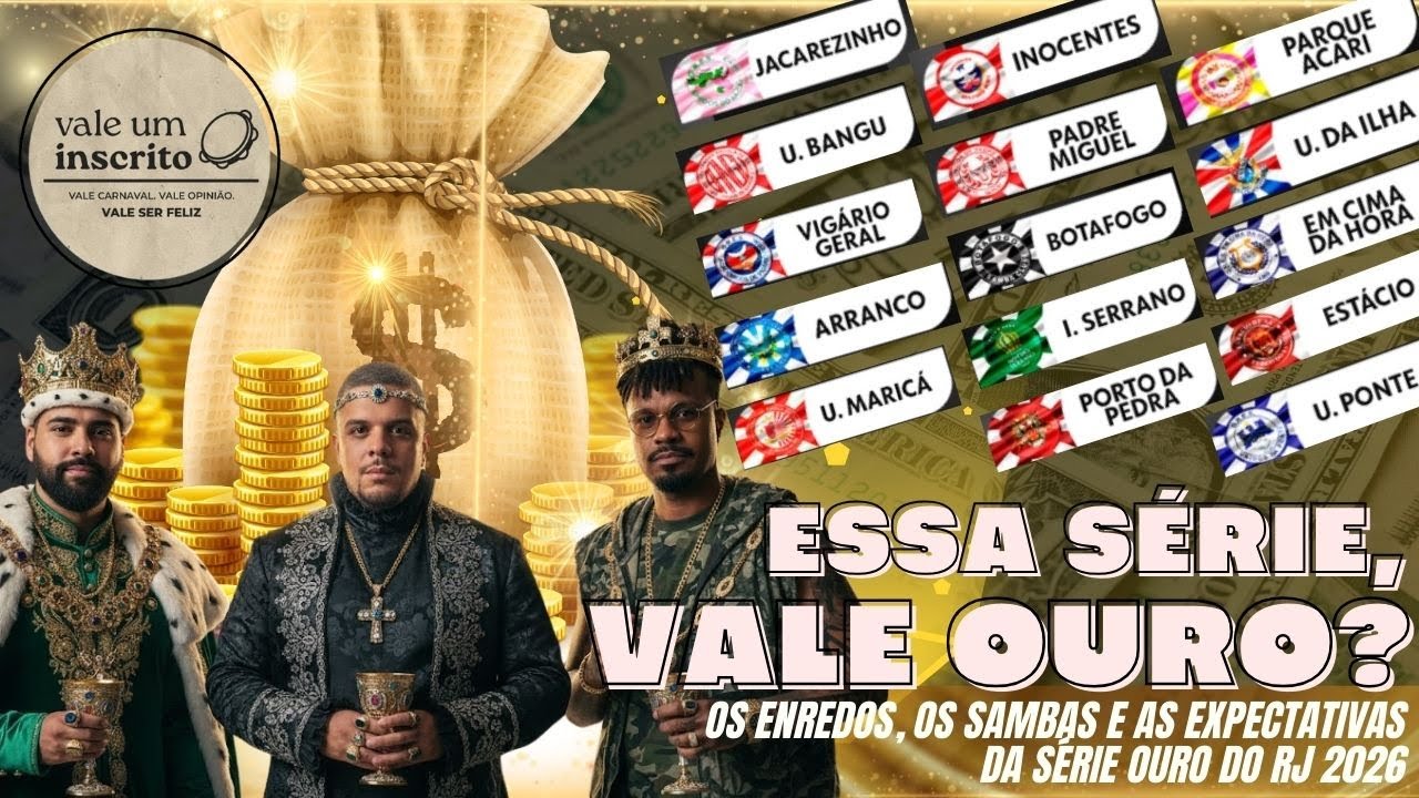 Essa Série Vale Ouro? Analisando as Escolas da Série Ouro RJ Carnaval 2026