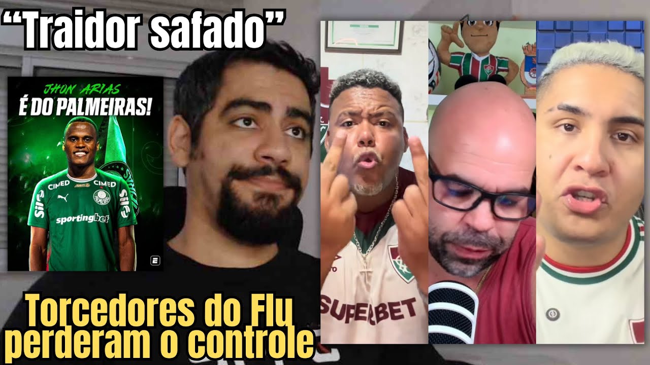 “JUDAS” TORCEDORES DO FLUMINENSE INDIGNADOS COM A IDA DE ARIAS PARA O PALMEIRAS!