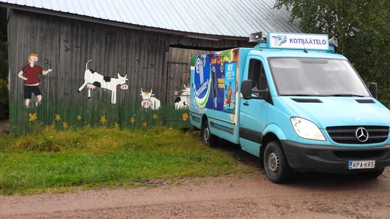 Jäätelöauto - Ice-cream car in Finland