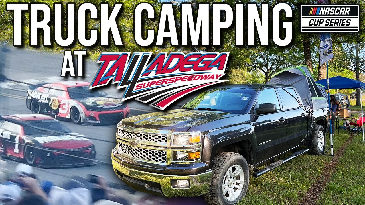 Camping in Our Chevy Silverado at TALLADEGA - 2022 Geico 500 Vlog