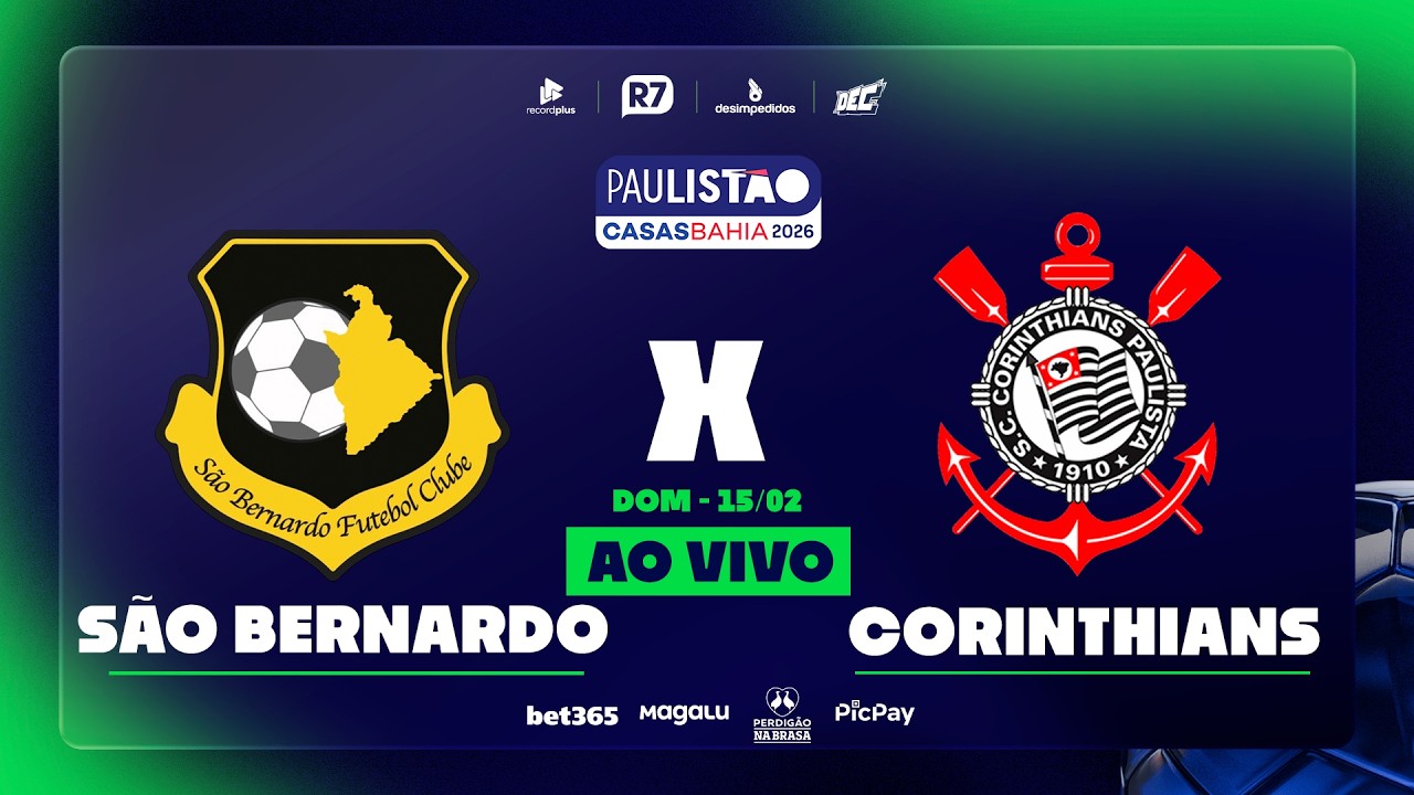 São Bernardo x Corinthians | Paulistão 2026 na RECORD