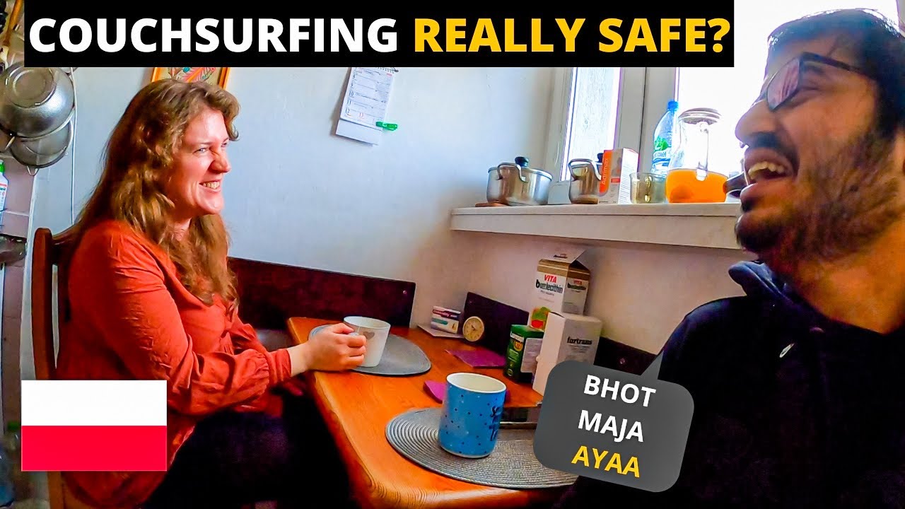 Couchsurfing Experience Staying in Foreigner Girl&rsquo;s Apartment|| Traveling to Poland 🇵🇱| Hindi Vlog