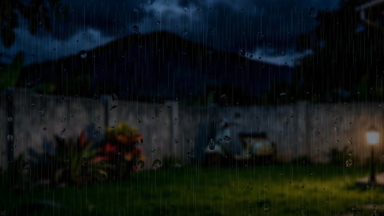 Relaxing Heavy Rain and Thunder Sounds ⛈️ - Calming Night Ambience