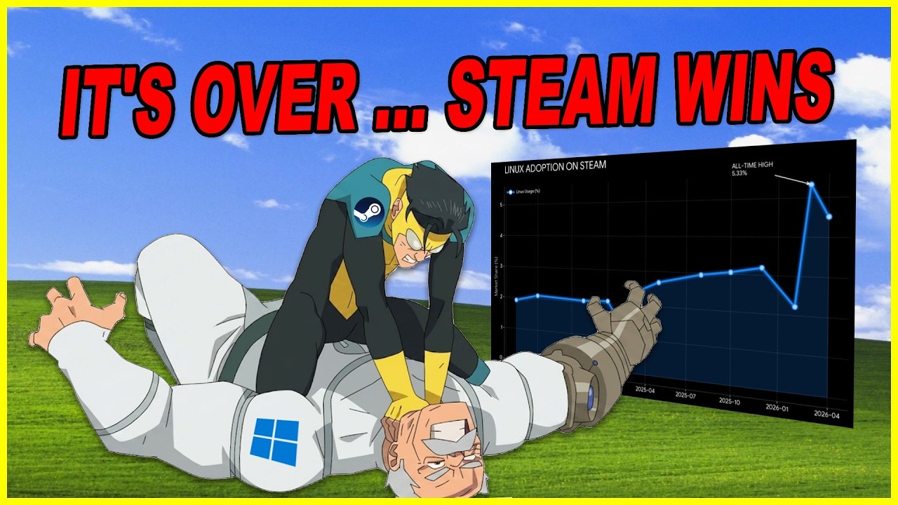 Windows больше не существует: как STEAM наконец-то разрушил монополию Microsoft
