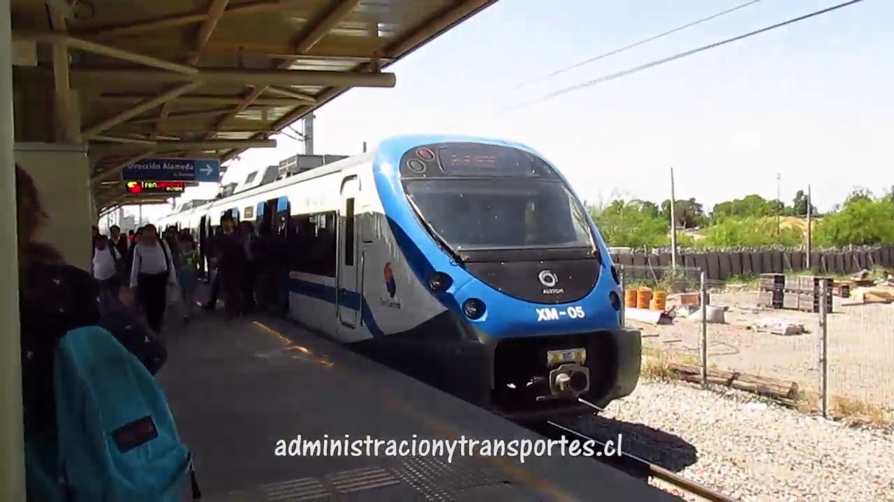 Del metro al tren en Lo Valledor (Metro Santiago + Metrotren Nos)