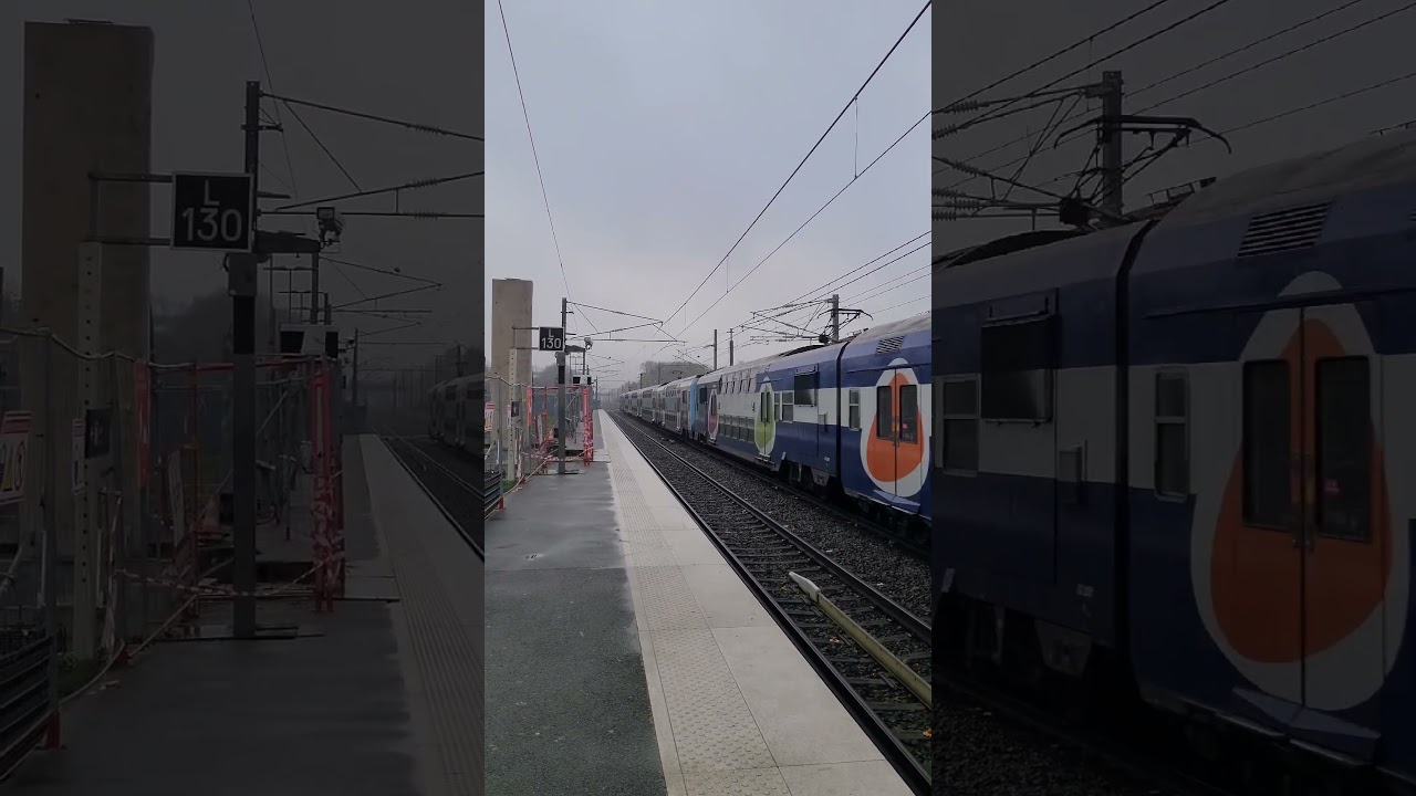 Passage d'un UM2 de Z 20500 du RER D à Fosses ! 