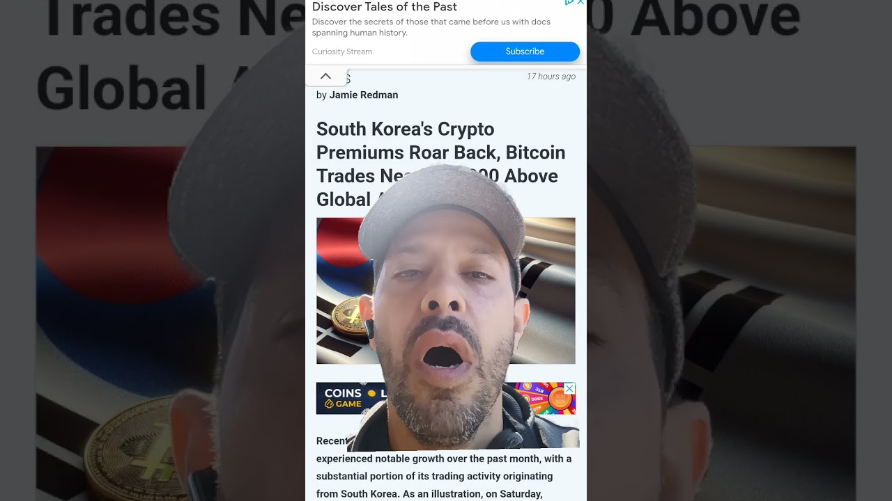 Korean Bitcoin trades higher!!!! 