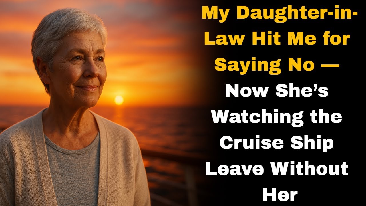 My Daughter-in-Law Hit Me for Saying No — Now She’s Watching the Cruise Ship Leave Without Her