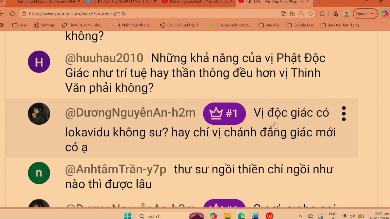 LIVE - Vấn Đáp Phật Pháp - Sư Hạnh Tuệ 30/01/2026