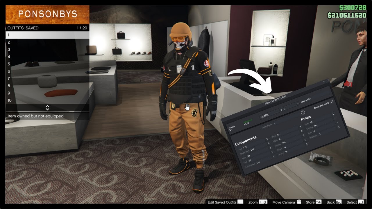 GTA V Online 1.68 ║*XDEV OUTFIT EDITOR*║ 20 BEST MALE MODDED OUTFITS USING XDEV ║+Showcase ║ PC