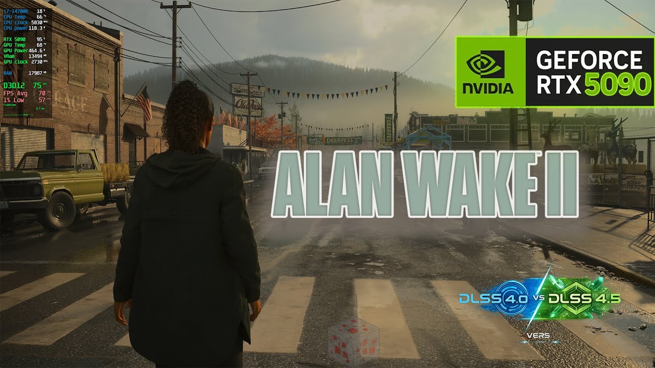 Alan Wake 2 | RTX 5090 | i7-14700K | 4K Ultra | DLSS 4.5 vs 4.0