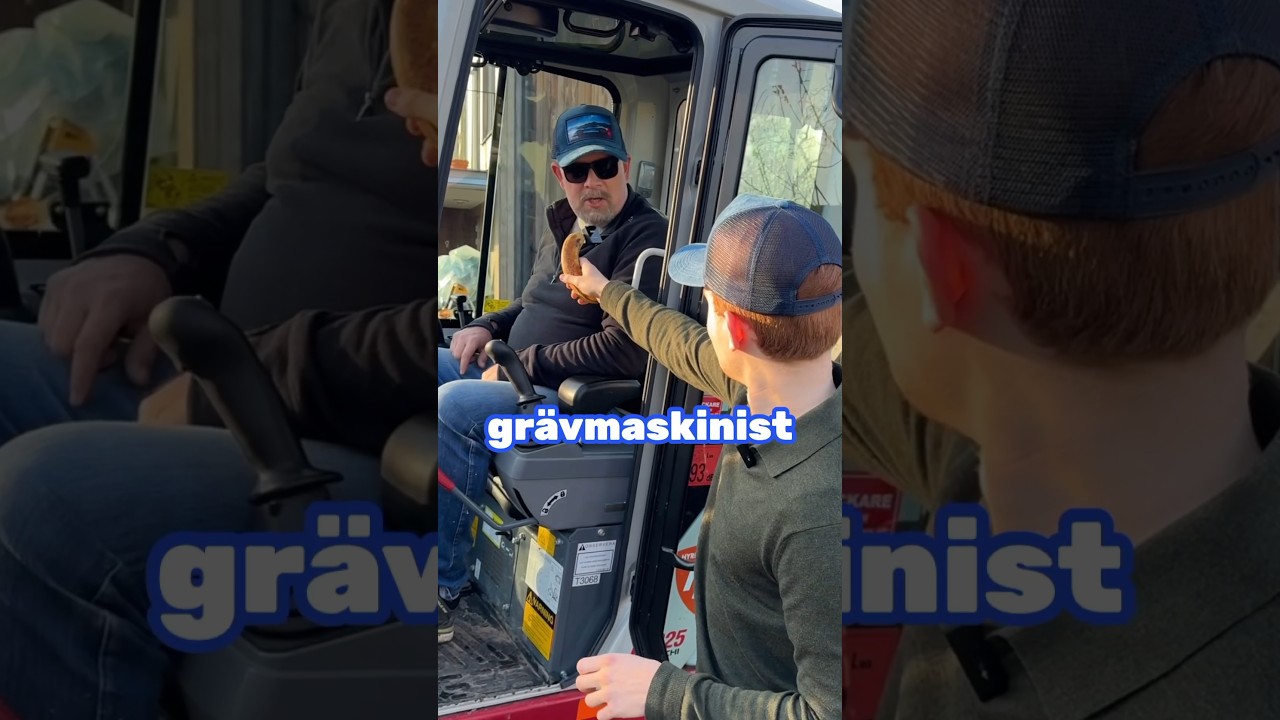 GR&Auml;VMASKINIST INTERVJU&hellip; #sverige #challenge #komedi