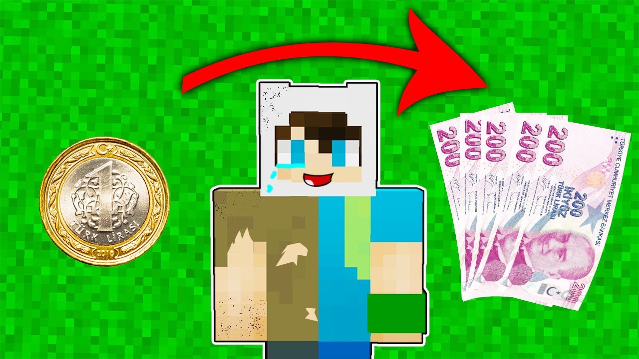24 SAATTE 1$ PARAMI 1000$ YAPMAK - 😱 Minecraft