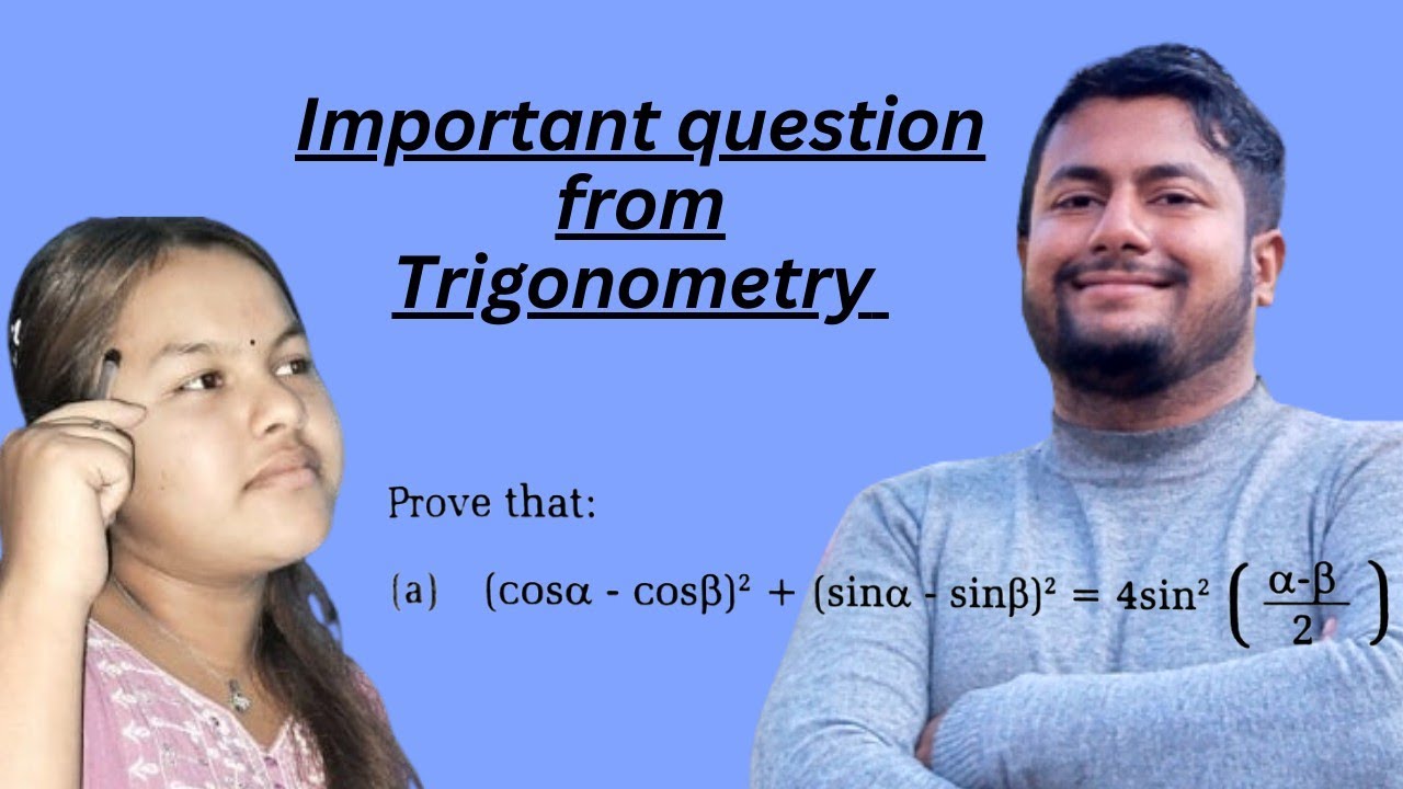 Prove that (cos A - cos B)² + (sin A - sin B)² = 4sin² ((A-B)/2)