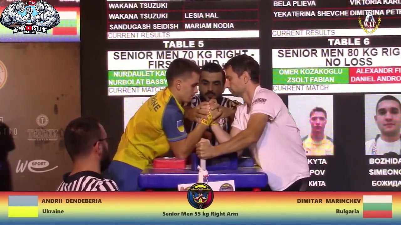 SENIOR MEN 55kg RIGHT HAND - World Armwrestling Championship 2024