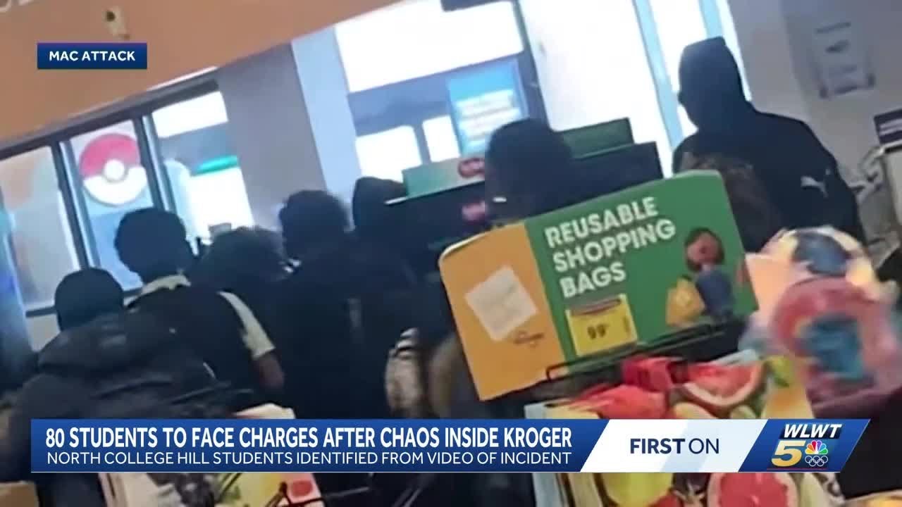 Dozens of students to face charges after chaos inside North College Hill Kroger