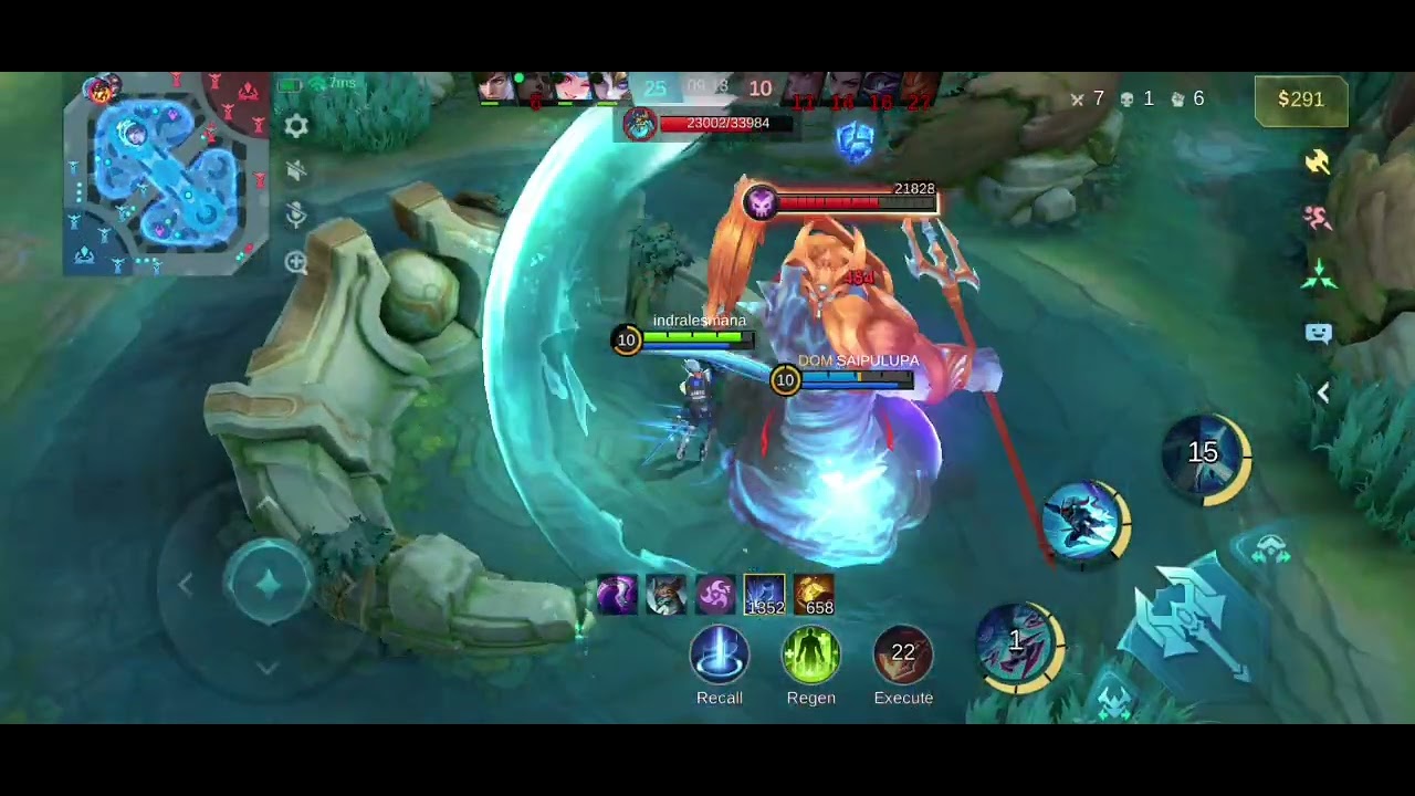 HERO YANG DITAKUTI SABER BERAKSI!!!#like #sascrebe #mobilelegends 