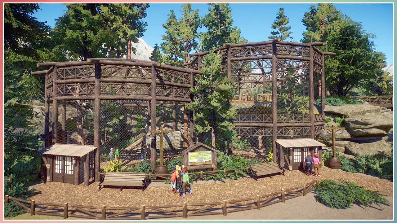 Bald Eagle Walkthrough Aviary | Pine Mountain Sanctuary | Planet Zoo Speed Build