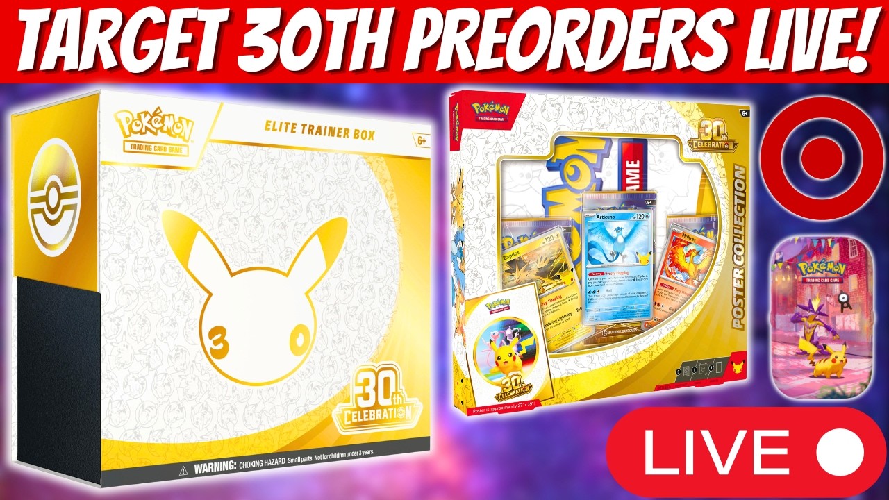 Pokemon 30th Preorders LIVE At Target! Lock in!