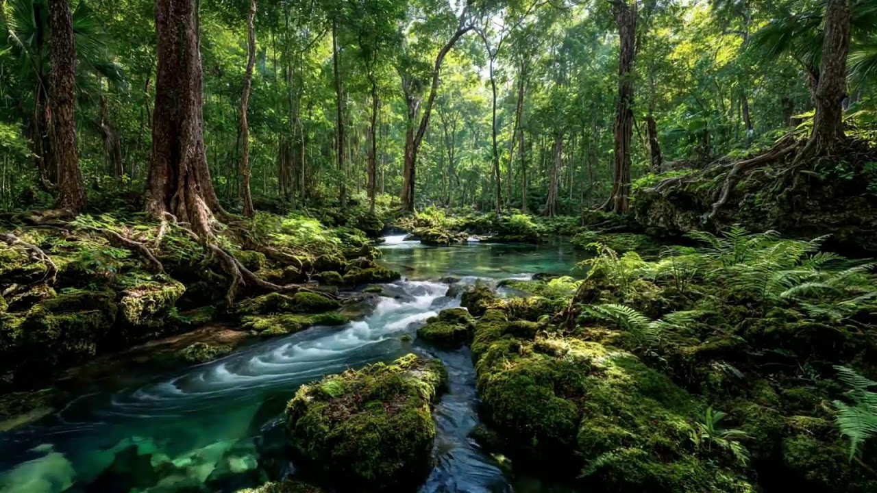 Calm River Flow Sounds for Sleep with Gentle Water Texture for Rest