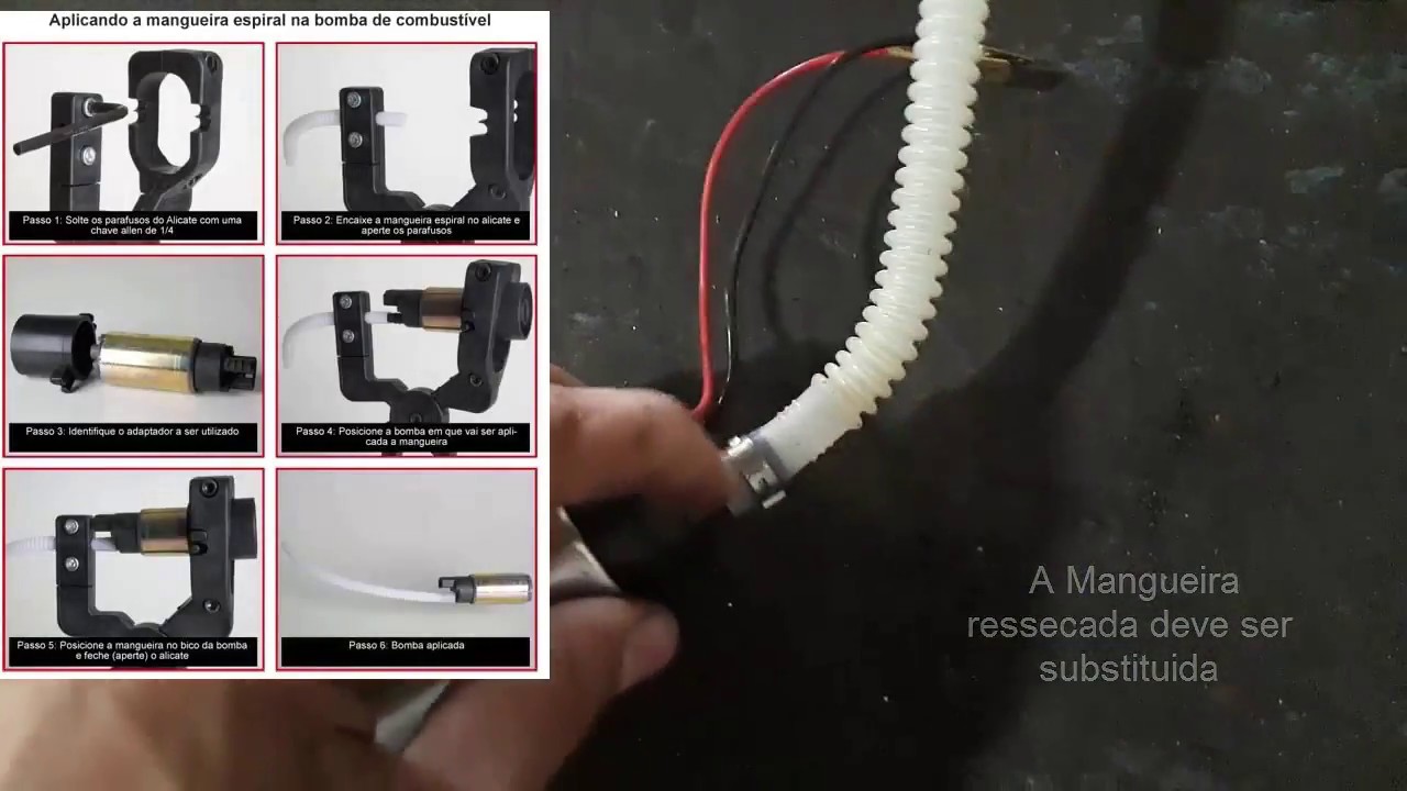 Como colocar a Magueira da Bomba de Combustivel