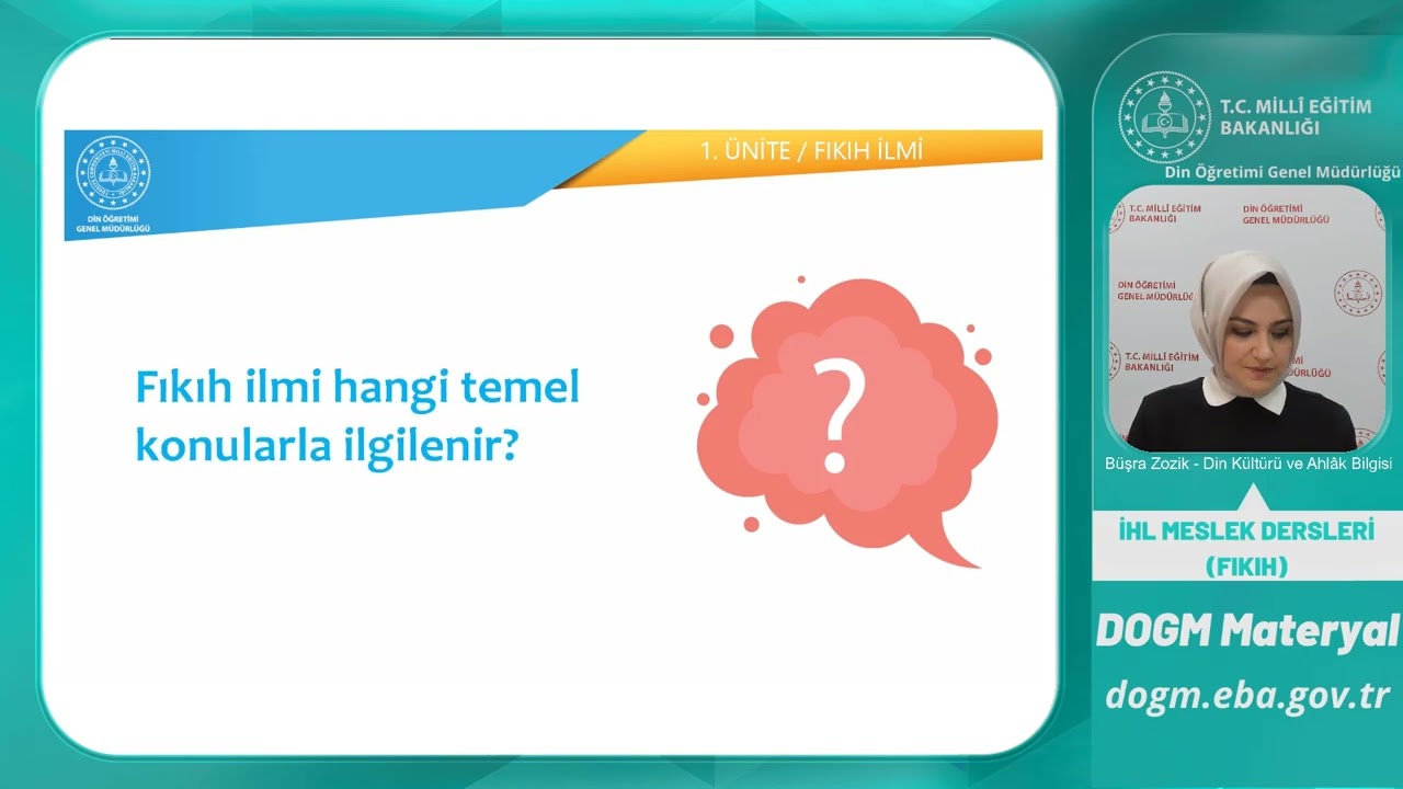 Fıkıh İlminin Tanımı, Amacı ve Önemi - 1