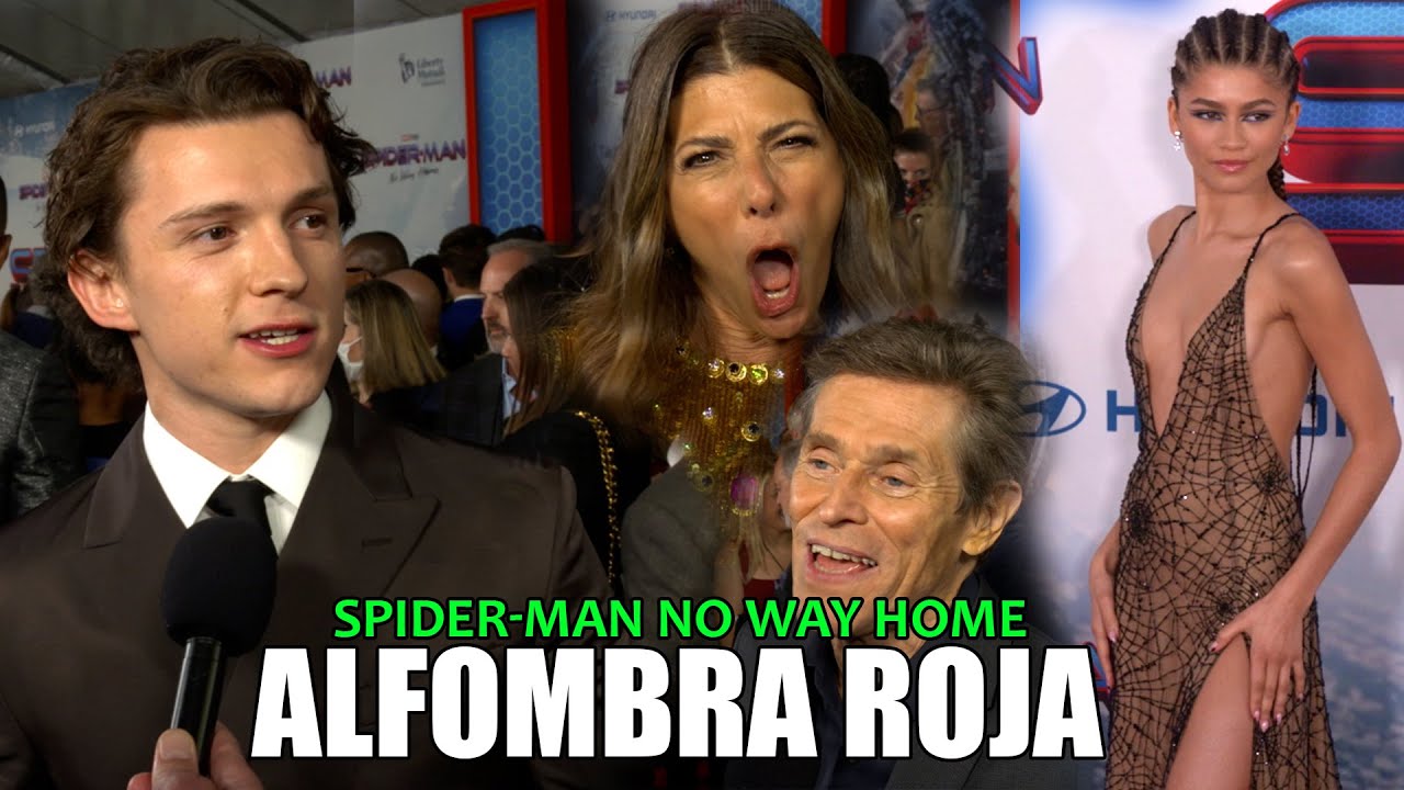 Tom Holland y Zendaya en el estreno mundial de Spider-Man No Way Home | Entrevista |