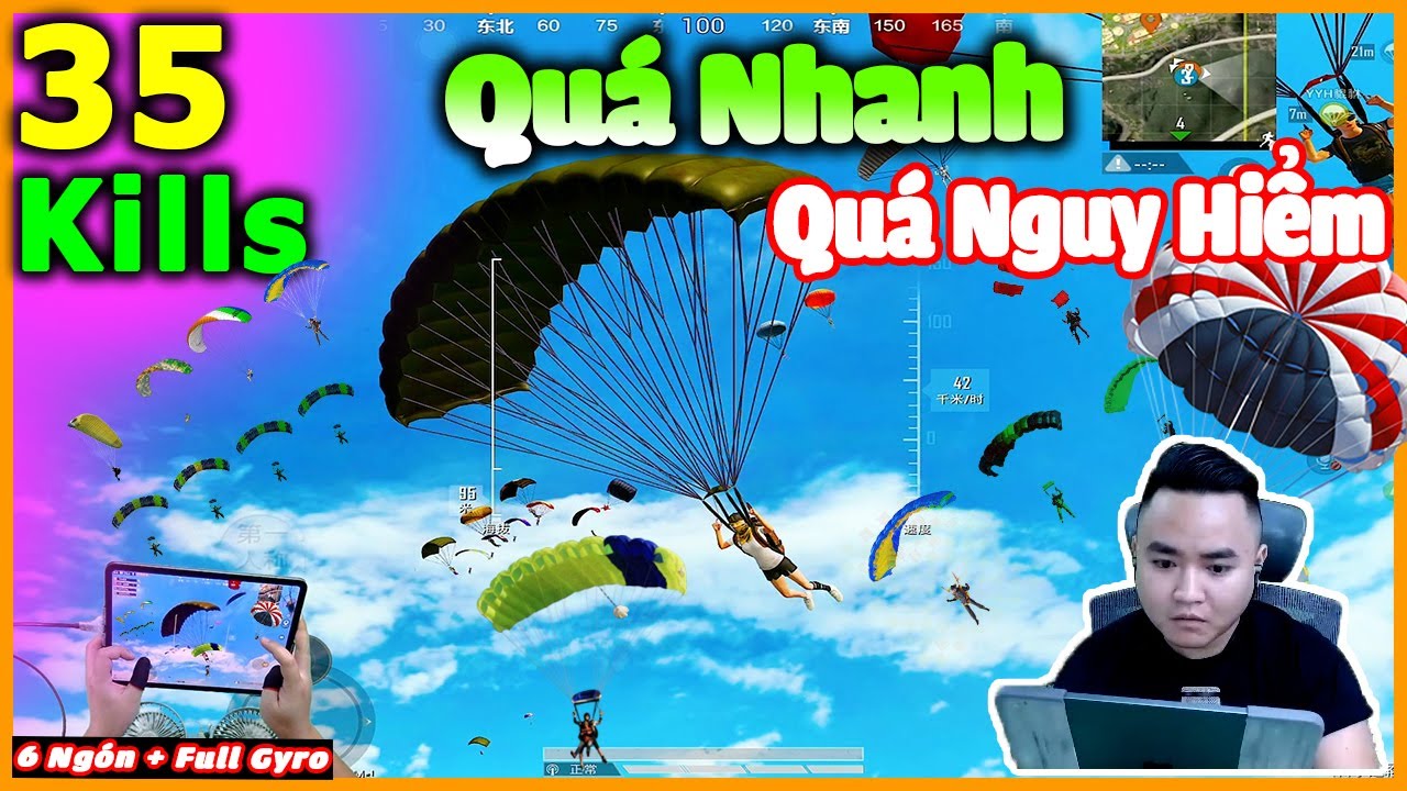 M&atilde;n Nh&atilde;n 35Kill C&agrave;y N&aacute;t Rank Trung Quốc  | PUBG Mobile | 6 ng&oacute;n + Gyro Scope
