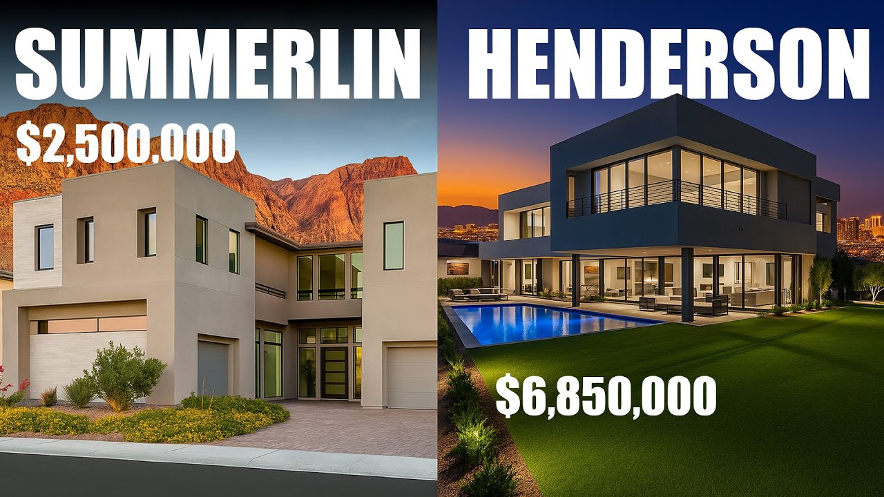 Summerlin vs Henderson Real Estate in Las Vegas