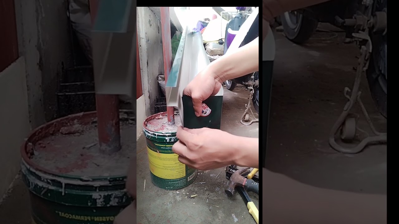 diy sa pagtatakip ng dulo ng alulod or gutter para sa bubong 