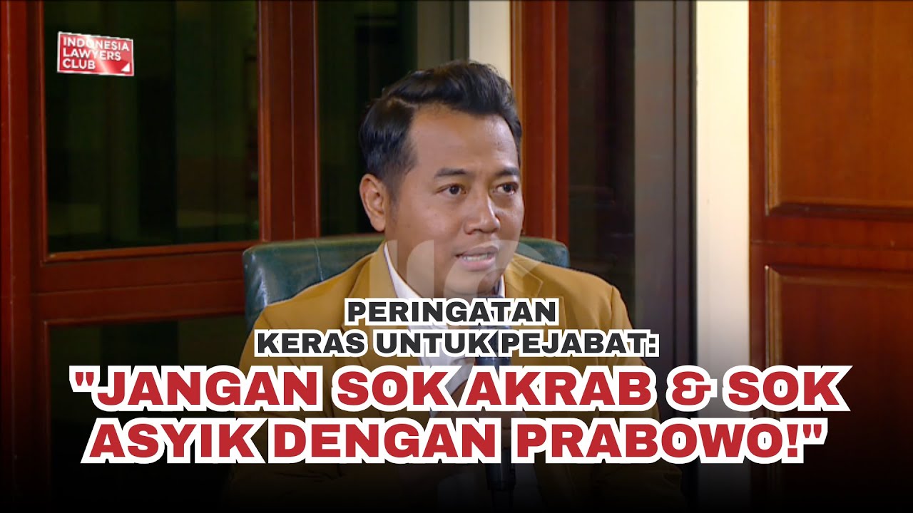 PERINGATAN KERAS UNTUK PEJABAT: