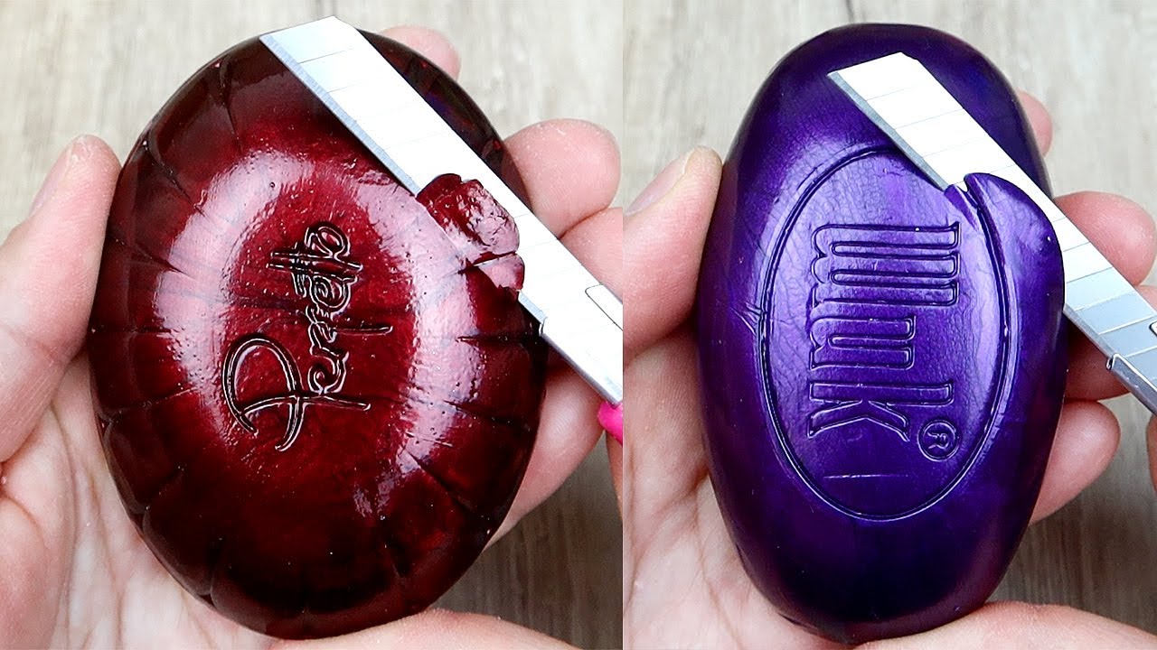 Relaxing Soap Cutting ASMR. Satisfying Soap and lipstick cutting. Corte de jabón - 536