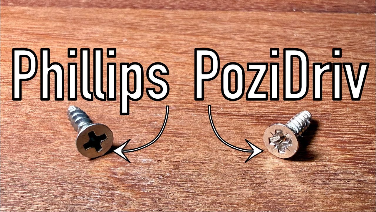 Винты Phillips и PoziDriv — почему нужно знать разницу!