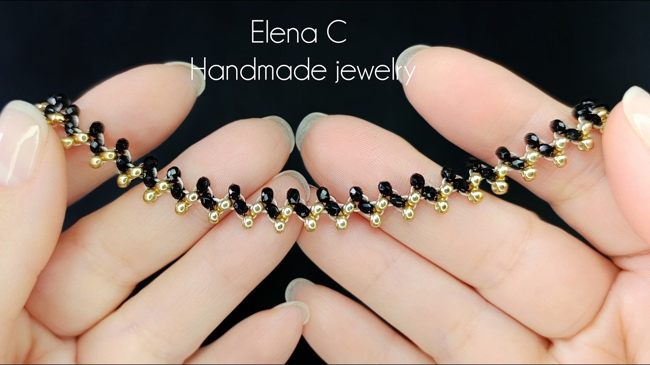 Простой Браслет из бисера и бусин своими руками Красивые Украшения Simple Beaded Bracelet Handmade