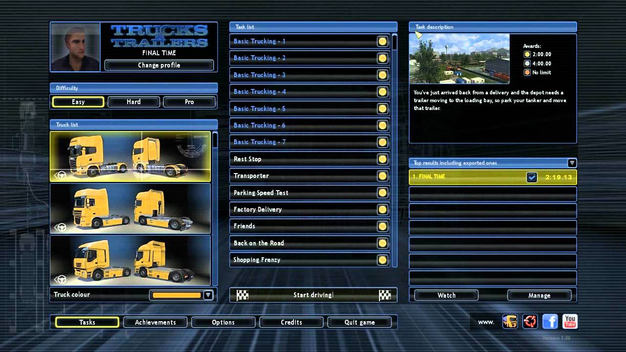 Trucks & Trailers gameplay