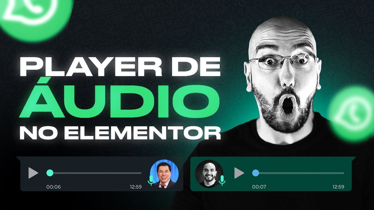 Player de Áudio do WhatsApp no Elementor