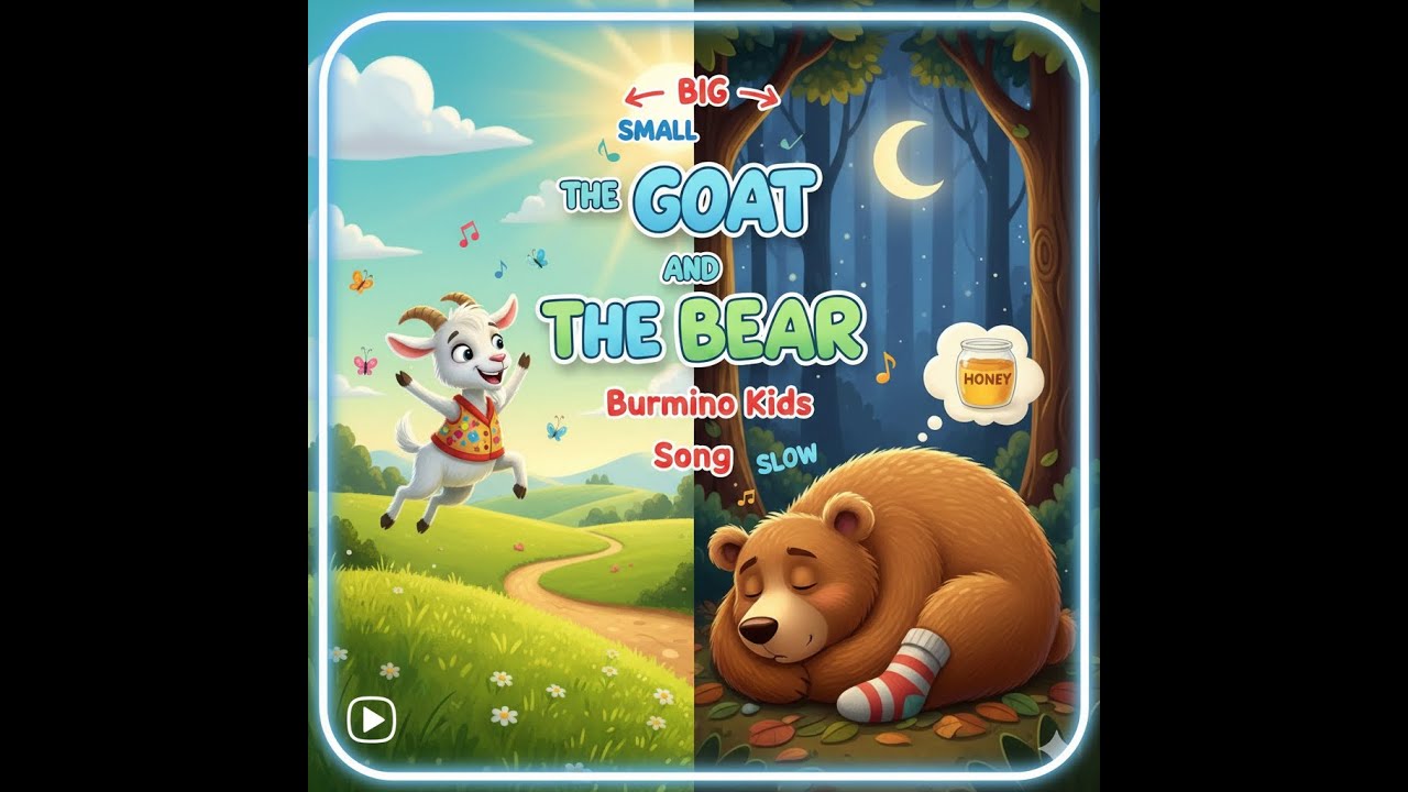 The Goat and The Bear Song 🐐🐻 | Learn Opposites for Kids | Burmino Kids 🎶
