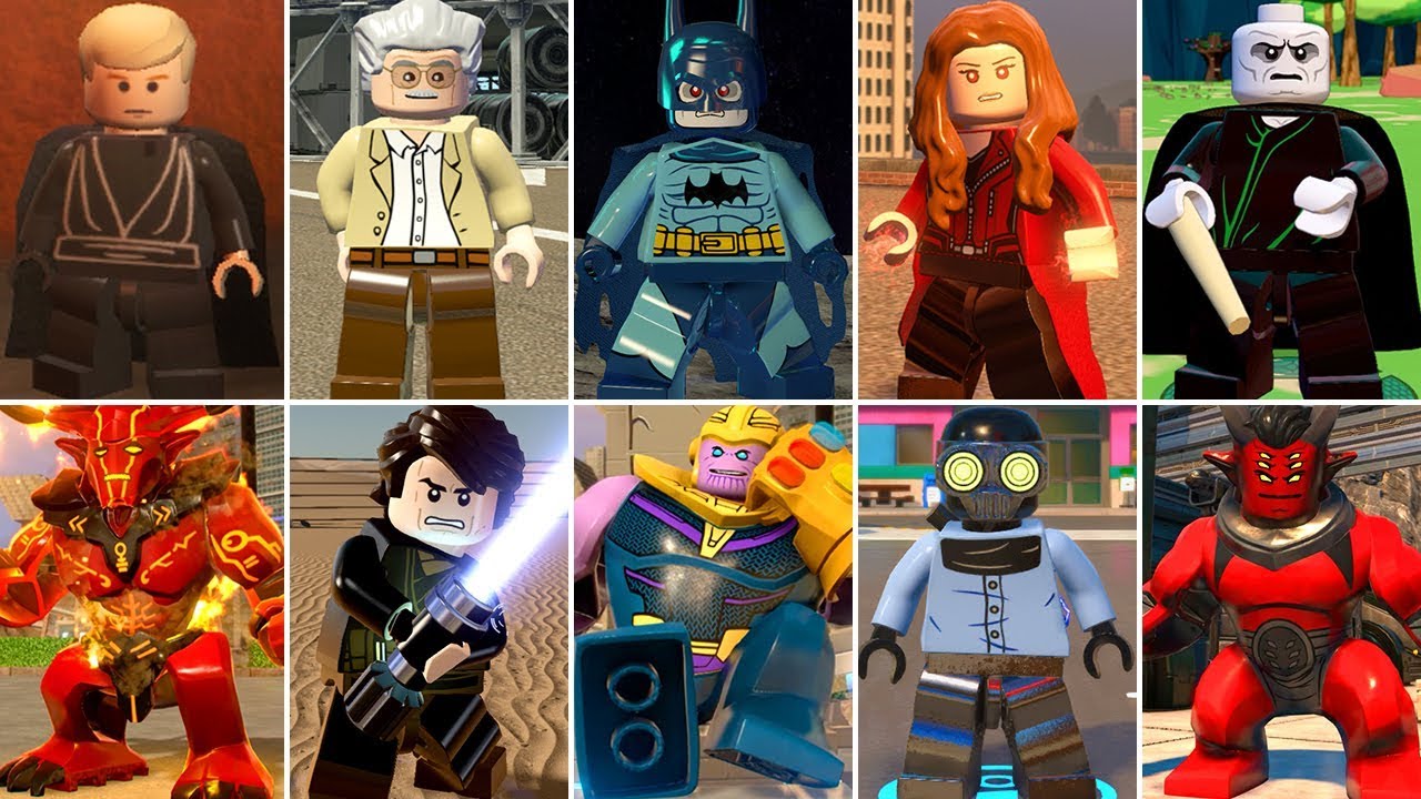 Все персонажи управления сознанием в видеоиграх LEGO