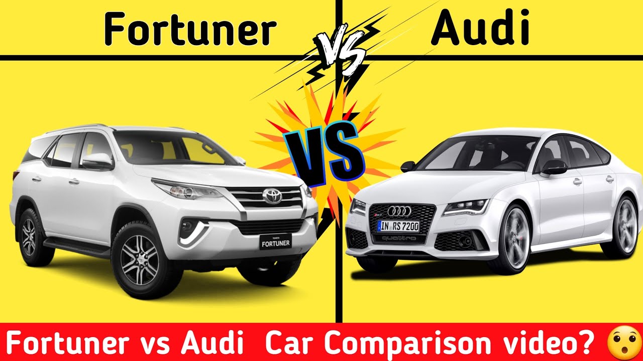 Fortuner vs Audi car comparison video? 😯 | #shorts #facts