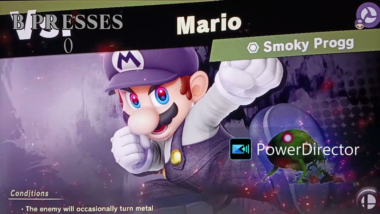 Super Smash Bros Ultimate: World of Light: Smoky Progg - 0x B Presses