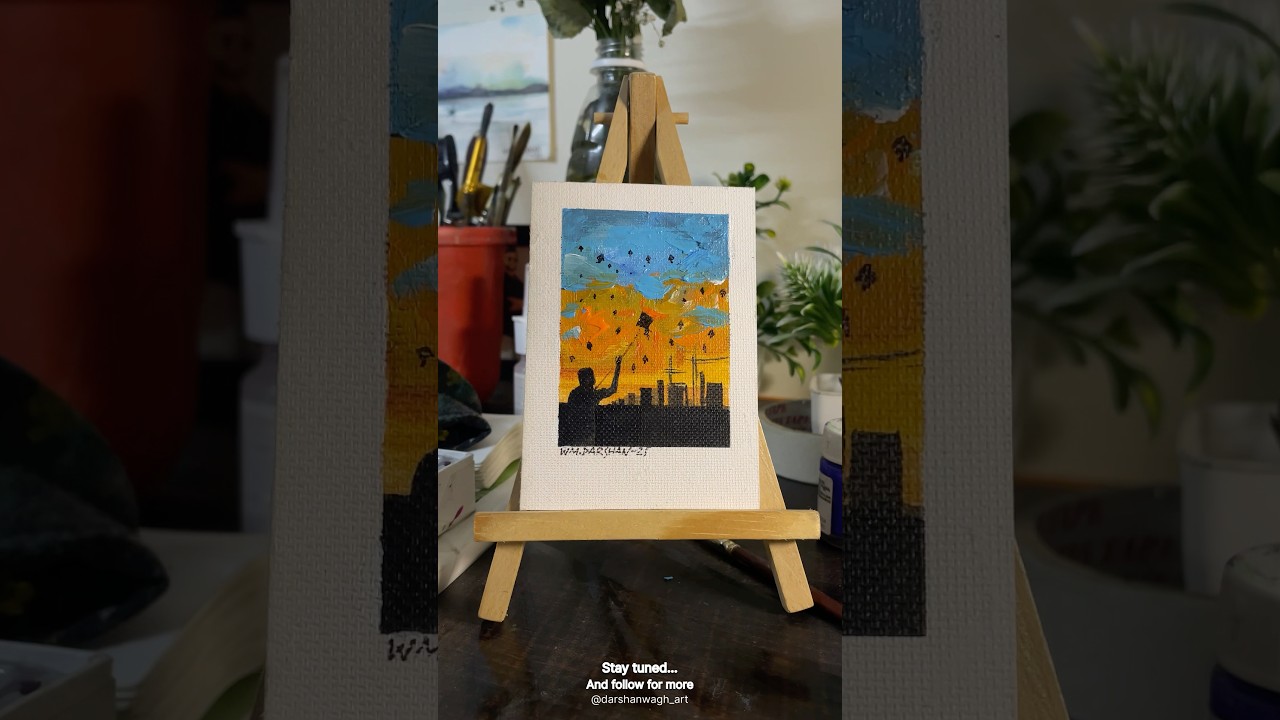 Day 21/30 mini Polaroid paintings in 30 days. 