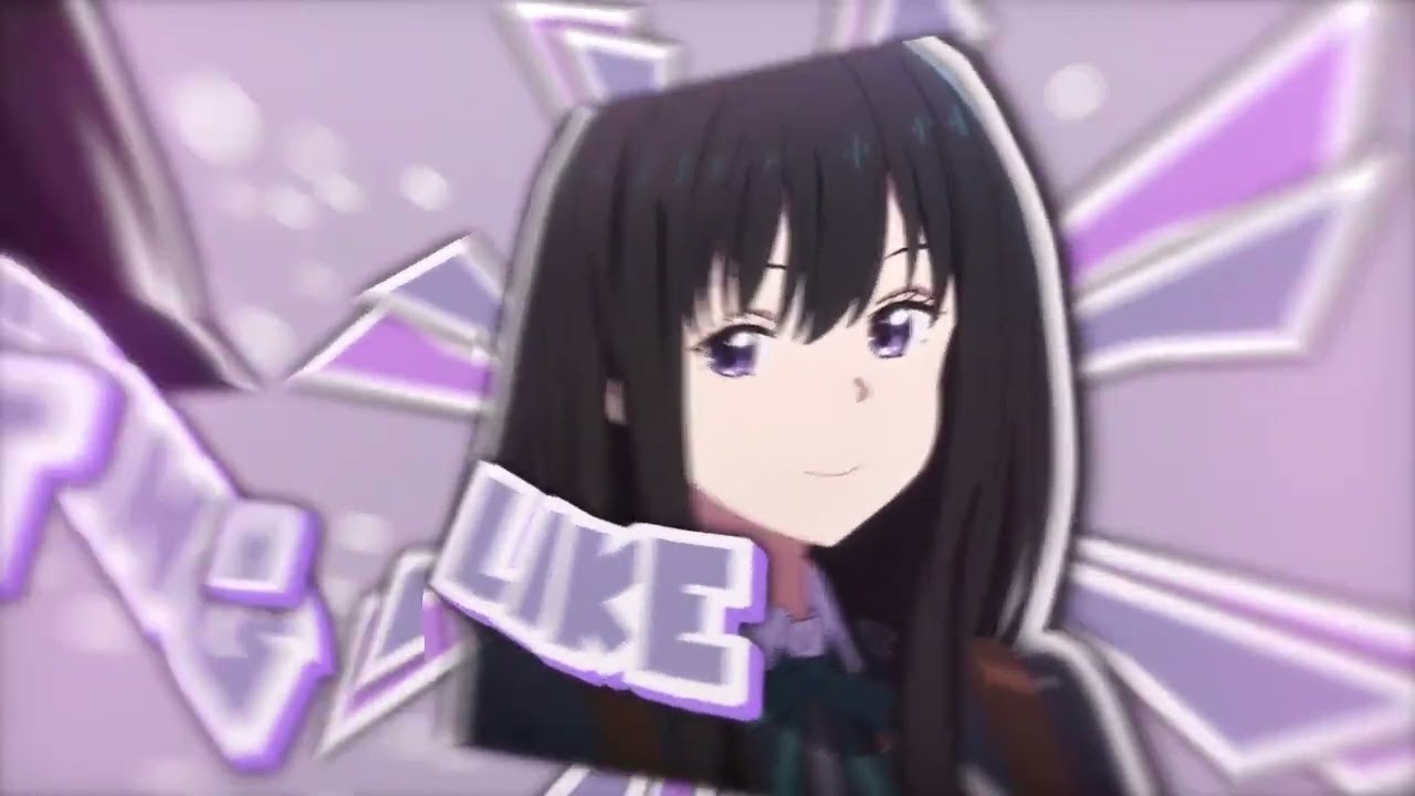 chisato x takina amv typograpy candy oc @Xtuez