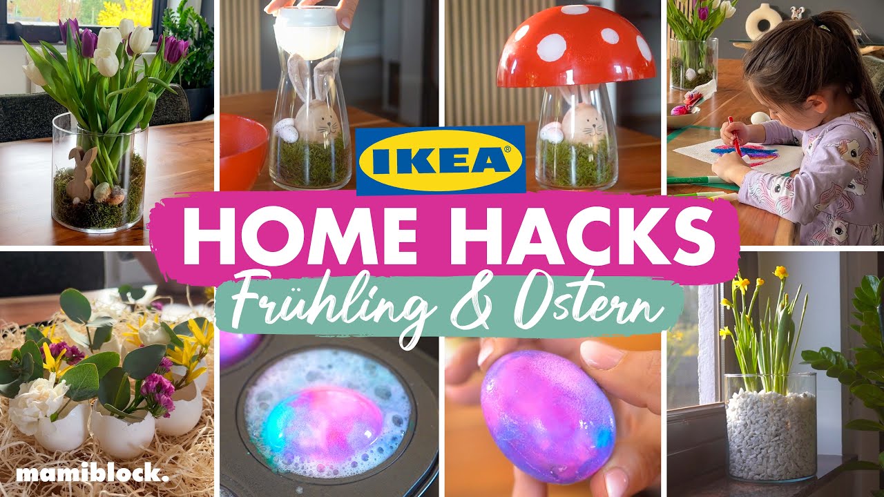 Ikea Home Hacks 🌷☀️| Frühling & Ostern | Deko & Eier bemalen für Klein - kinder | mamiblock