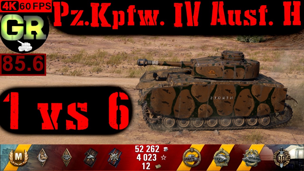 World of Tanks Pz.Kpfw. IV Ausf. H WoT Replay - 9 Kills 2.4K DMG(Patch 1.4.0)