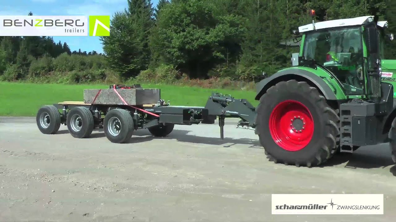 34 t Schwerlast Testfahrt mit 90 KW Triebachse, Benzberg TX34