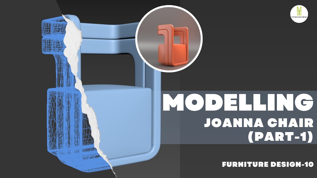 MODELLING OF JOANNA CHAIR IN 3DS MAX (PART-1) | MODELLING FURNITURE DESIGN IN 3DS MAX |